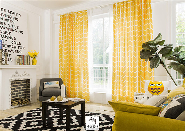 清新窗簾，大自然的味道