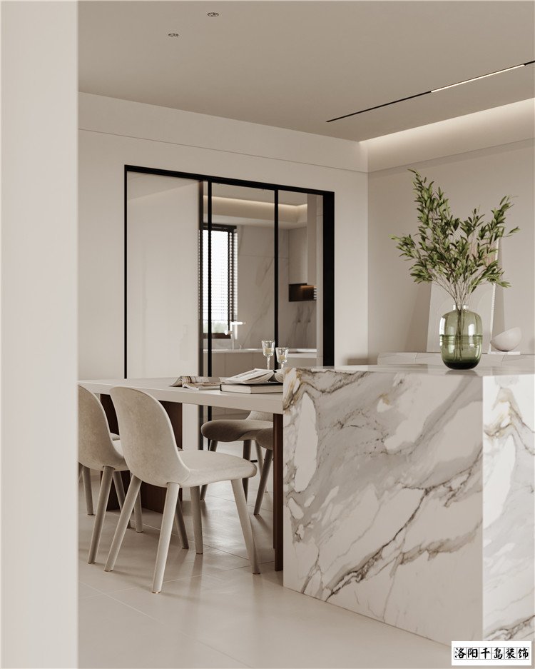 洛陽千島裝飾現(xiàn)代風(fēng)餐廳裝修案例